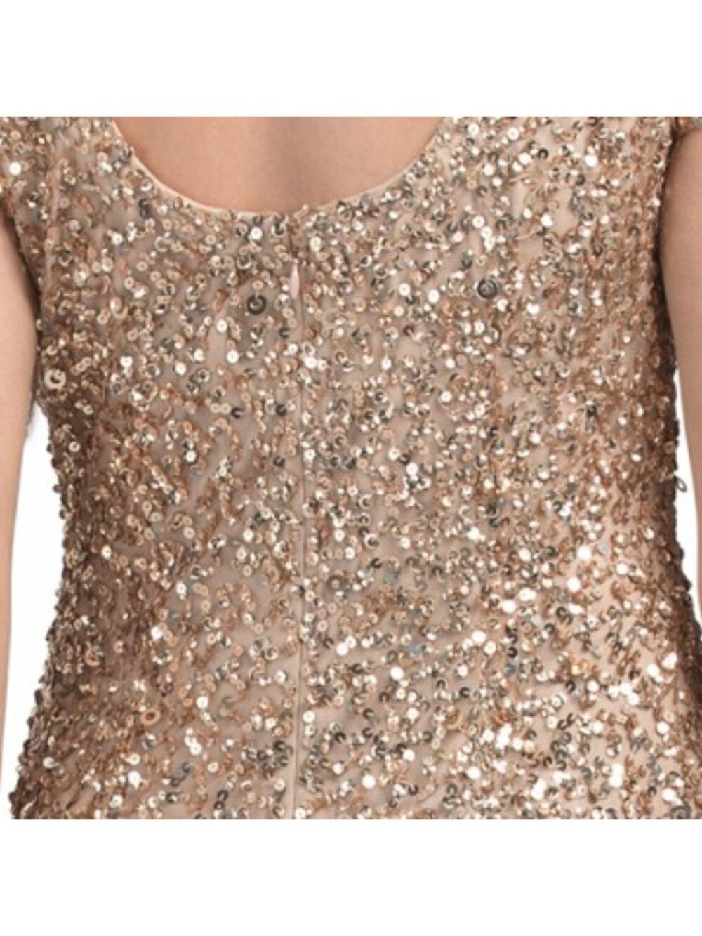ADRIANNA PAPELL Scoop Back Beaded Gown - Picture 5 of 5